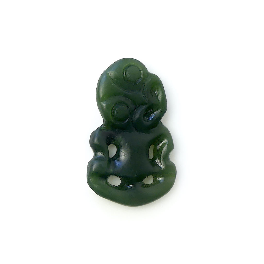 Pendentif Hei Tiki Maori En Jade Nouvelle Z Lande Oviry