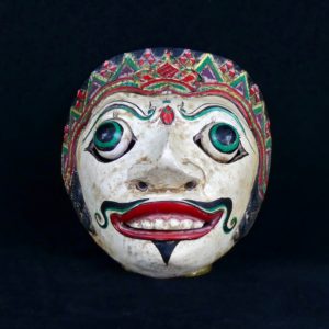 Masque balinais blanc H