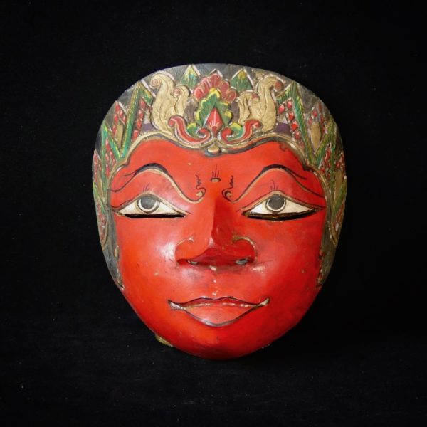 Masque balinais rouge F