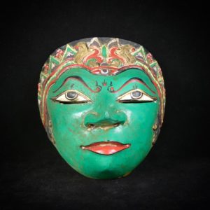 Masque balinais vert F