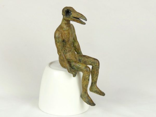 Homme-oiseau en bronze (3/4)