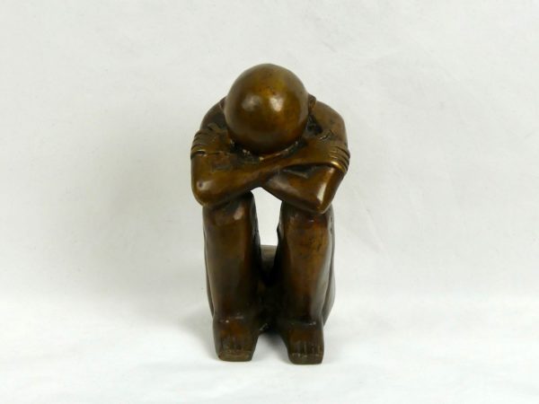 Penseur en bronze (face)