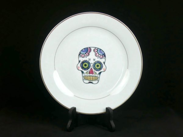 Assiette crâne mexicain 6