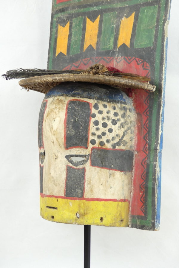 Masque Kachina Hopi à Tabletta (3/4 détail)