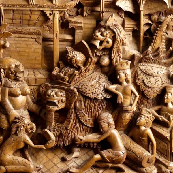 Bas-relief Barong (scène)
