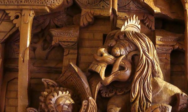 Bas-relief Barong (détail Barong)
