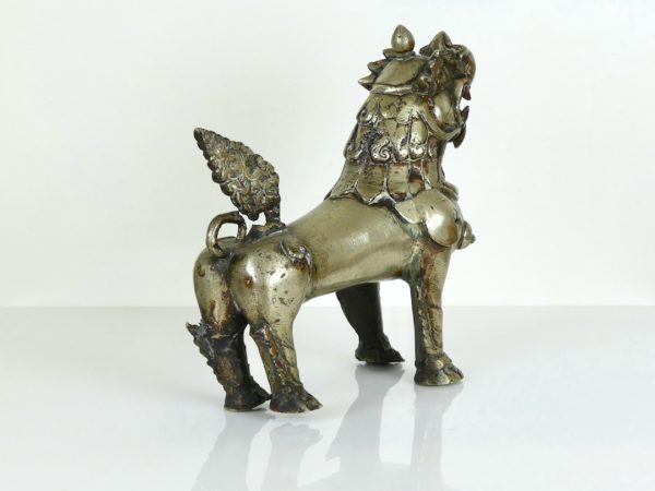 Bronze lion birman 1 (3/4 dos)