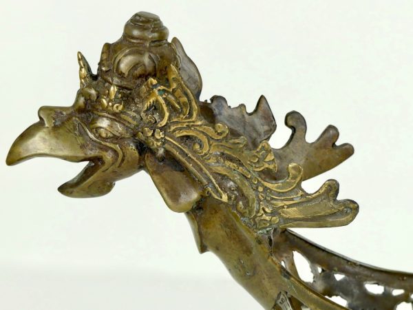 Barque Garuda en bronze (détail-4)