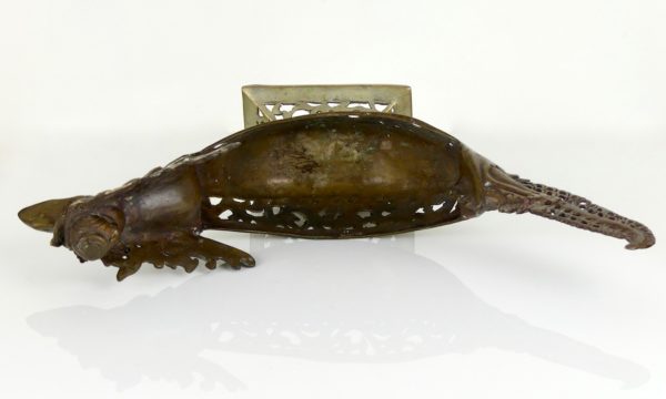 Barque Garuda en bronze (dessus)