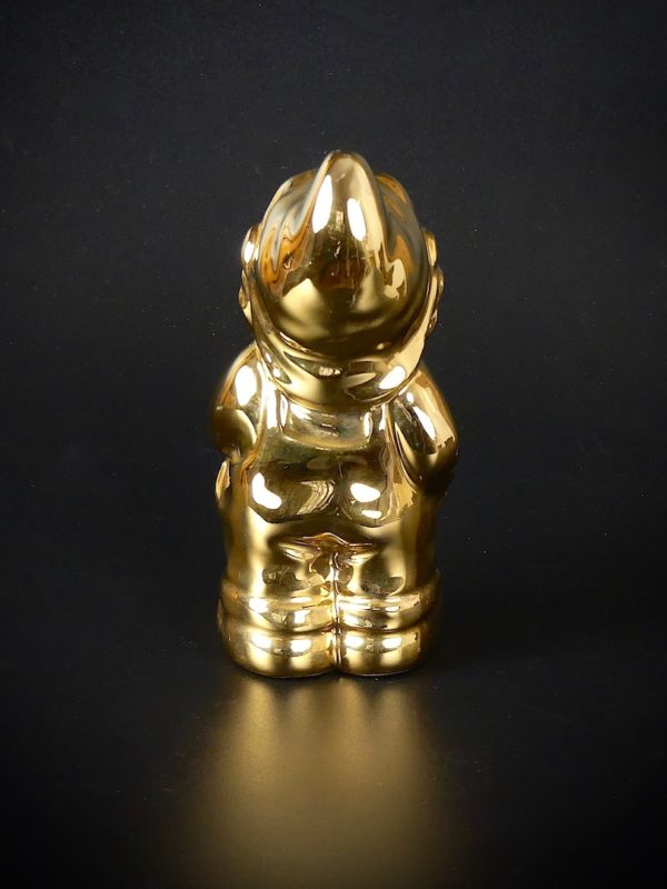 Nain de jardin en porcelaine (dos)