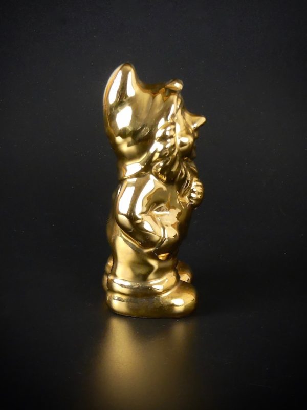 Nain de jardin en porcelaine dorée – Image 6