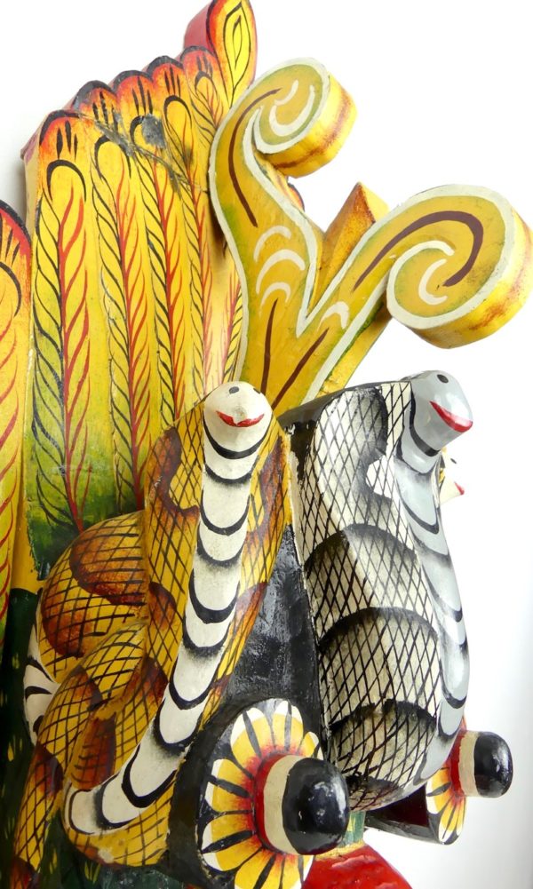 Masque Gara Raksha (détail 3/4
