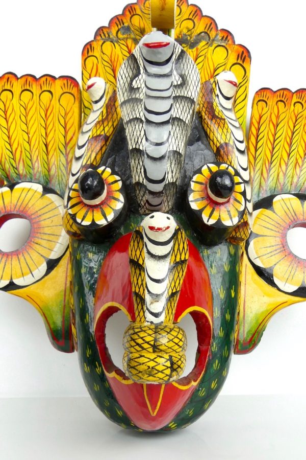 Masque Gara Raksha (détail)