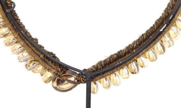 Collier à plumes papou (attache dos)