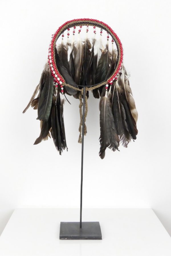 Coiffe à plumes papou (dos)