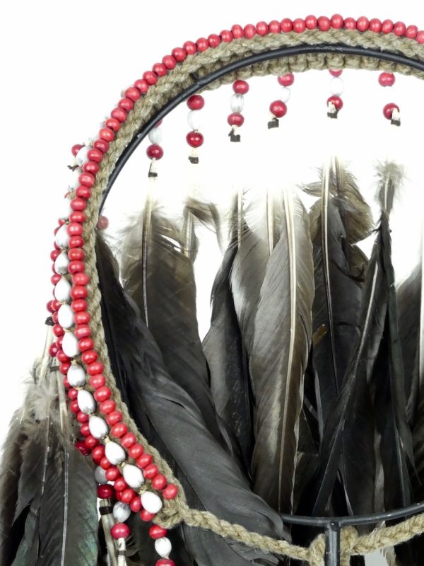 Coiffe à plumes papou (détail 2)