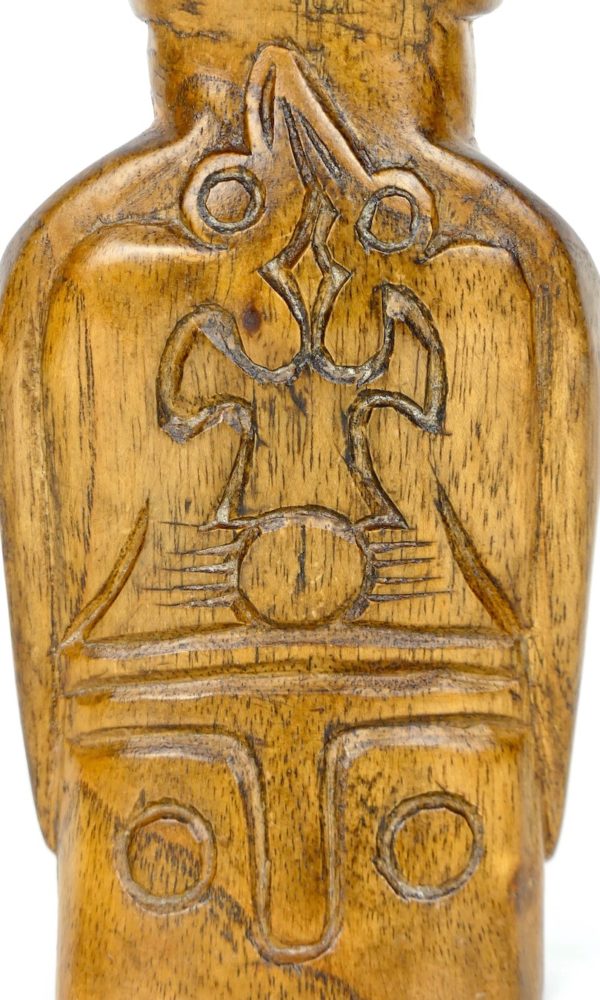 Petit Moaï au Pu-Kao (détail dos)