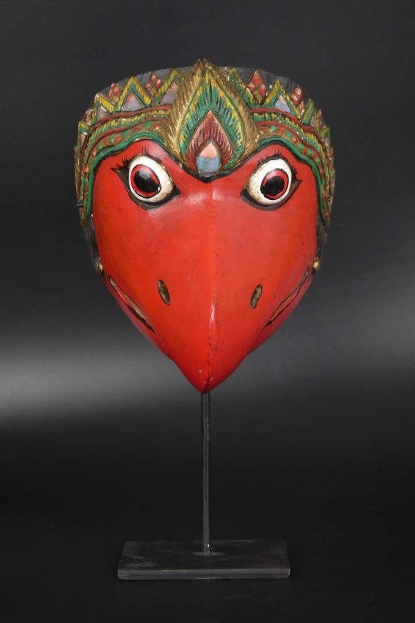 Masque Topeng rouge d’oiseau