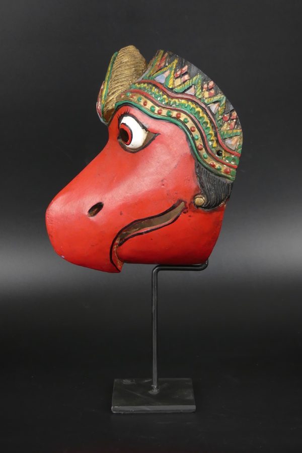 Masque Topeng rouge d’oiseau (profil)