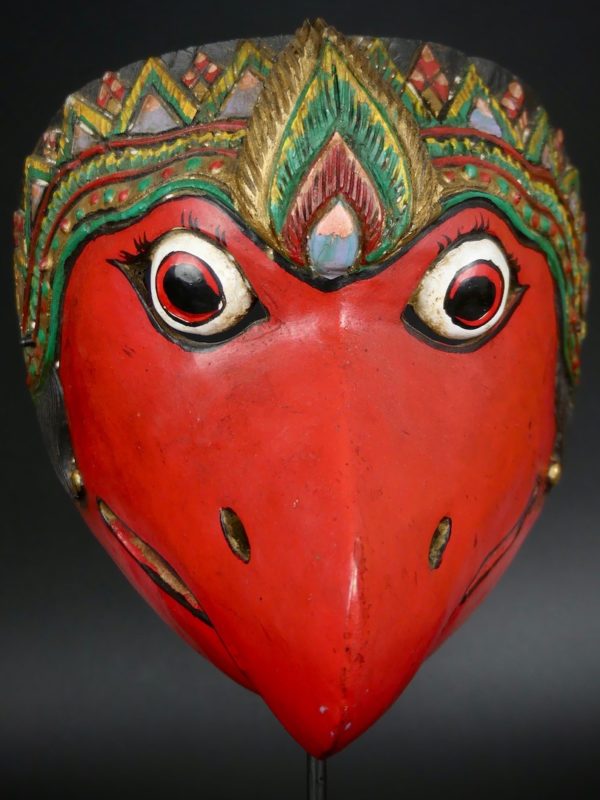 Masque Topeng rouge d’oiseau (face)