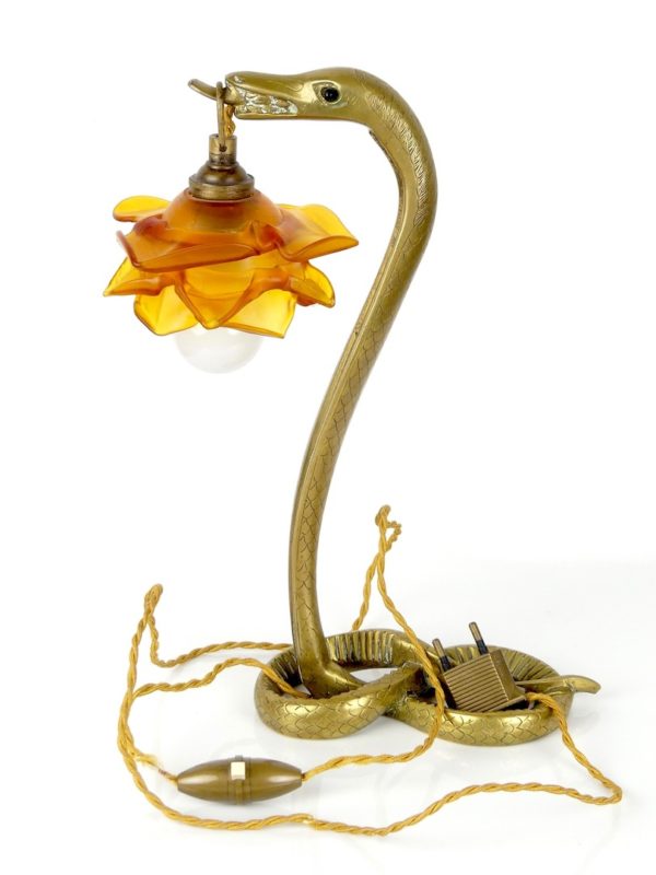 Lampe cobra Art Nouveau (profil)