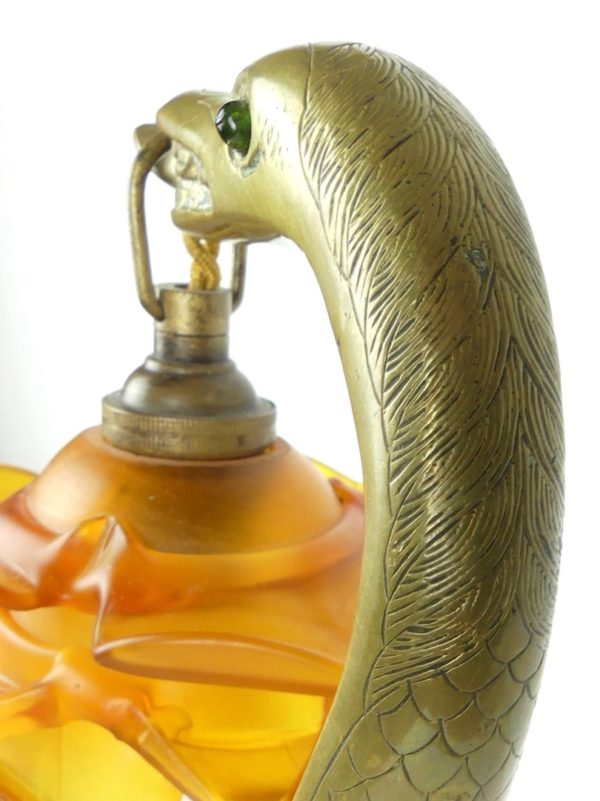Lampe cobra Art Nouveau (détail 3/4 dos)