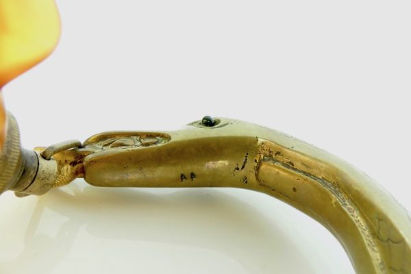 Lampe cobra Art Nouveau (signée AA)