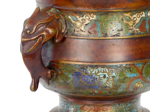 Pot cloisonné Époque Meiji (anse)
