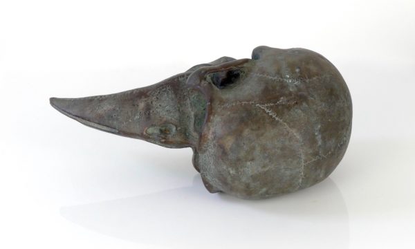 Sculpture crâne et bec en bronze – Image 5