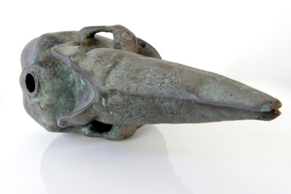 Sculpture crâne et bec en bronze – Image 10