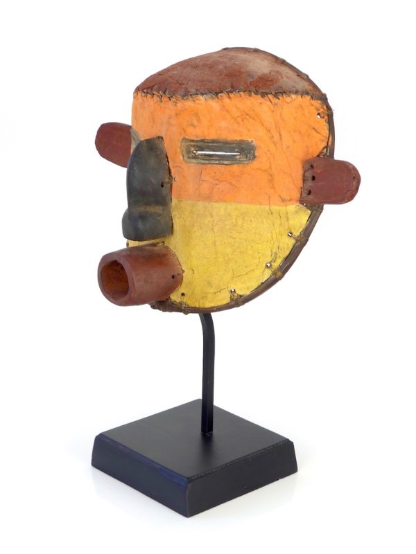 Masque Hopi orange et jaune (3/4)