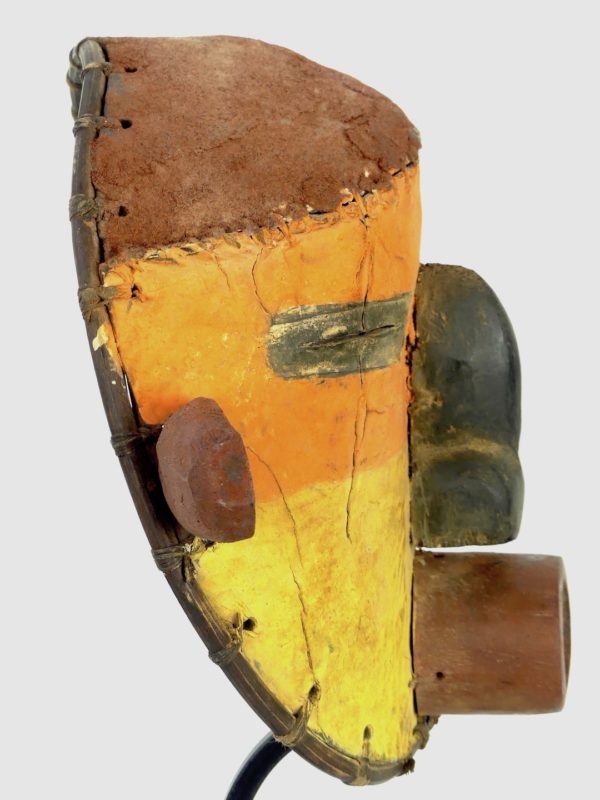Masque Hopi orange et jaune – Image 7