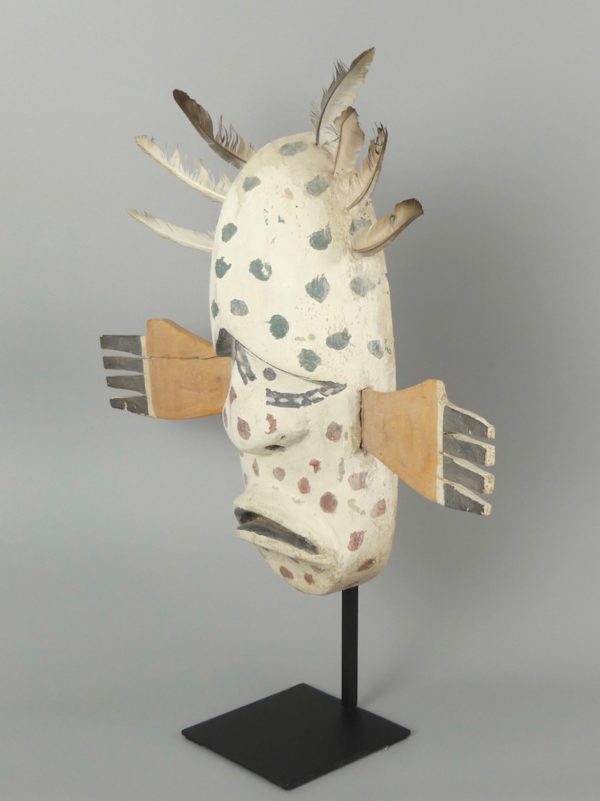 Masque Yupik Esprit à plumes (3/4)