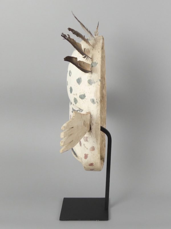 Masque Yupik Esprit à plumes (profil)
