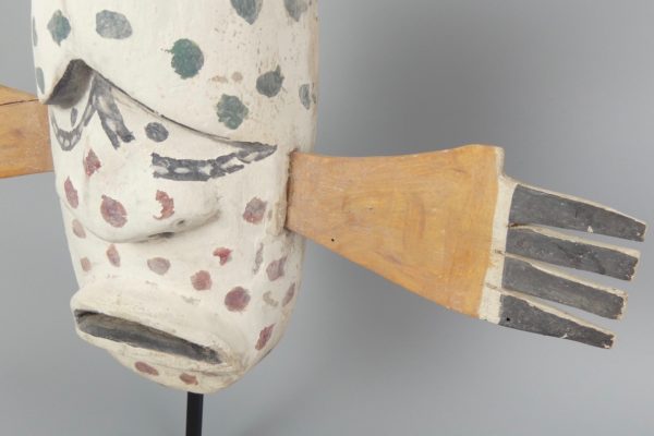 Masque Yupik Esprit à plumes (détail)