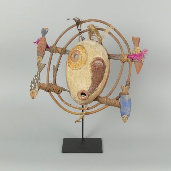 Masque Yupik Esprit aux 4 poissons