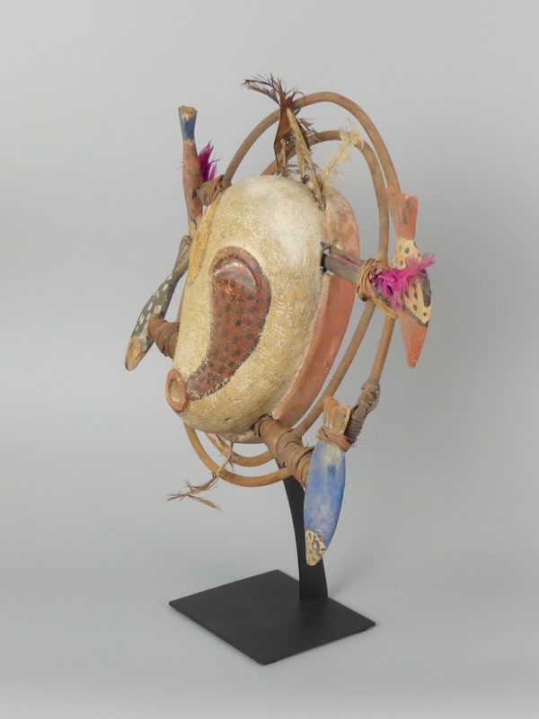 Masque Yupik Esprit aux 4 poissons (3/4)