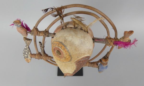 Masque Yupik Esprit aux 4 poissons (dessous)