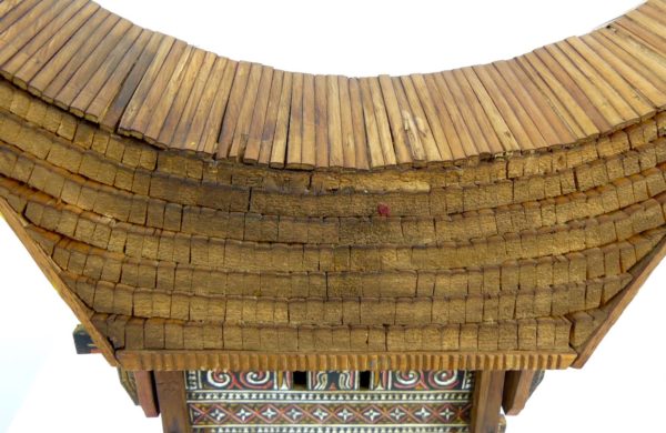 Maquette Tongkonan Toraja (détail toit)
