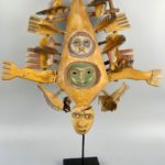 Grand masque Yupik Esprit poisson