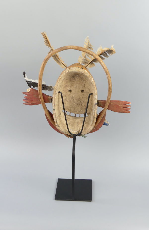 Masque anthropomorphe Esprit rieur ovale (dos)