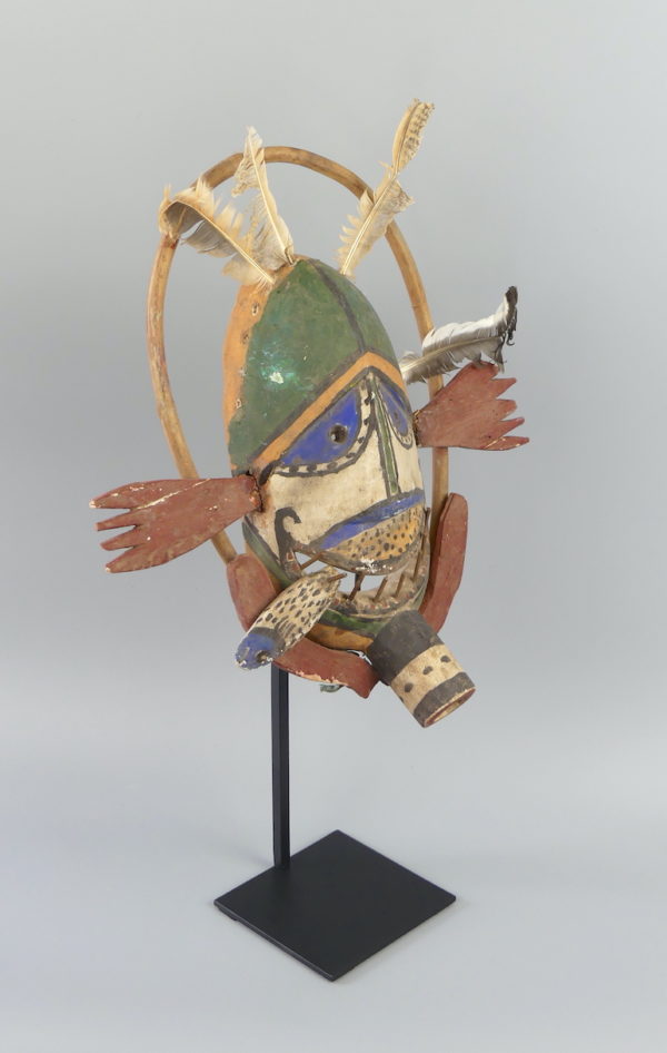 Masque anthropomorphe Esprit rieur ovale (3/4)