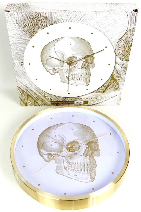 Horloge murale Crâne (coffret 2)