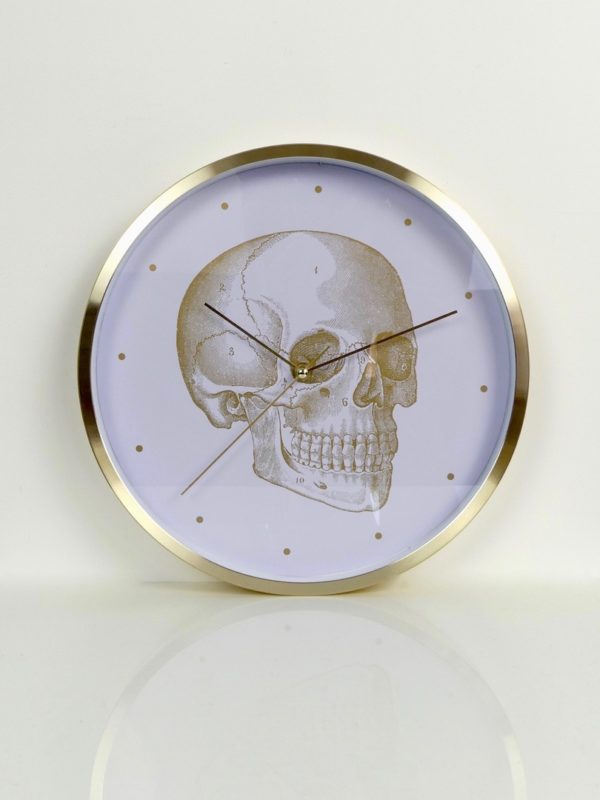 Horloge murale Crâne (face)