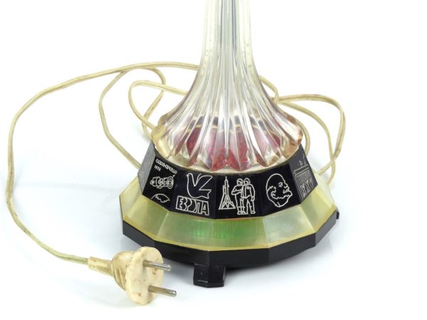 Lampe fusée Raketa CCCP (détail prise)