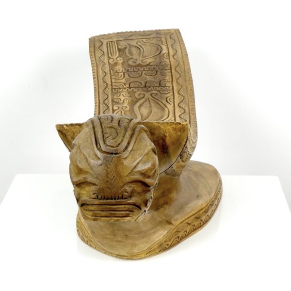 Tabouret Tiki râpe à coco (face)