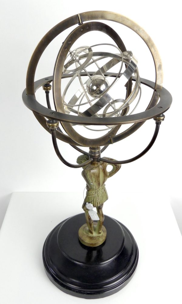 Sphère armillaire Atlas AM (dessus)