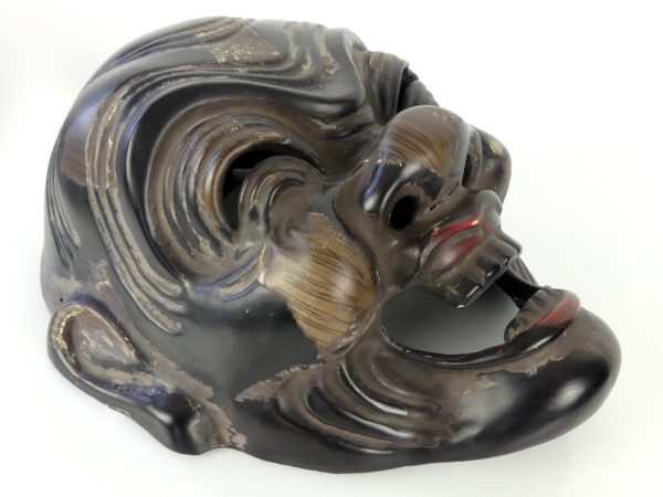 Masque ancien Bukaku de Heishitori (profil 3/4-2)