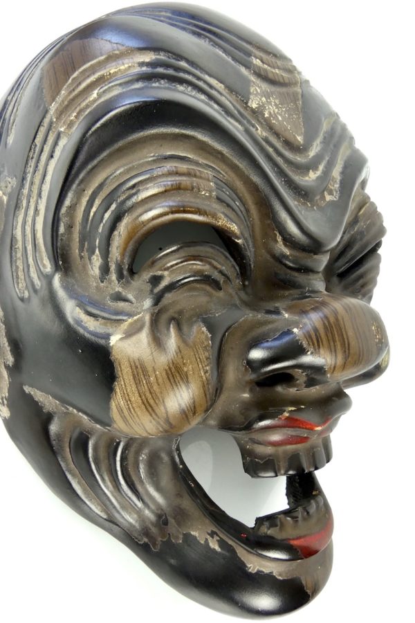 Masque ancien Bukaku de Heishitori (détail profil)