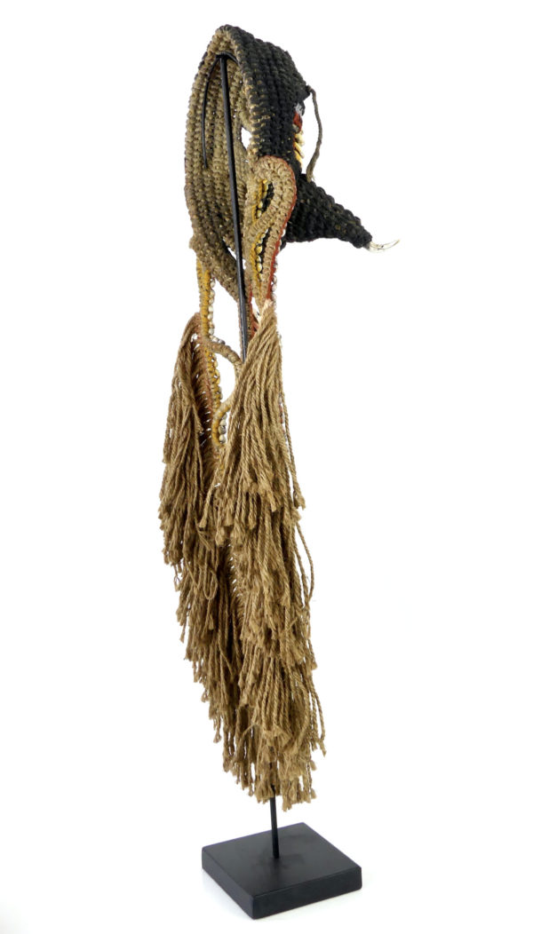 Masque et plastron tressé Baba Abelam (3/4 dos)